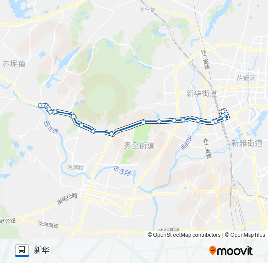 花2路 Bus Line Map