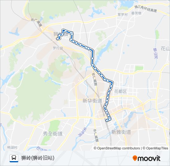公交花3路的线路图