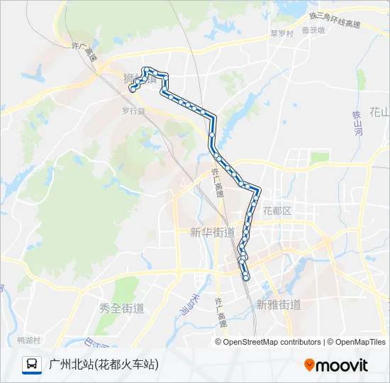 花3路 Bus Line Map