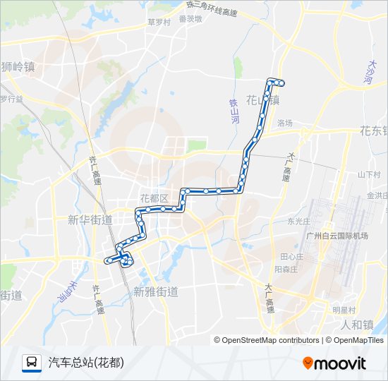 公交花4路的线路图