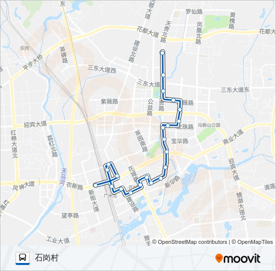 公交花6路的线路图