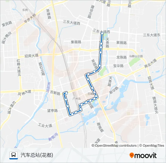 公交花7路的线路图