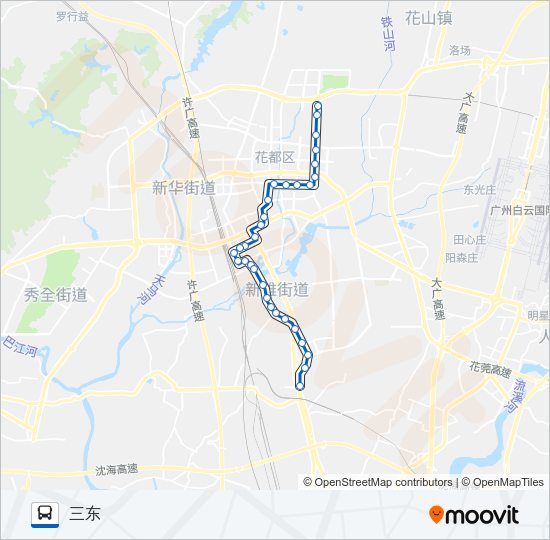 公交花8路的线路图