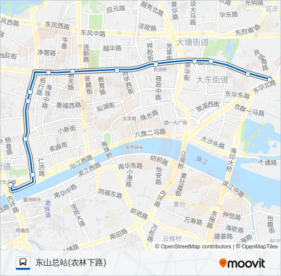 102路 Bus Line Map