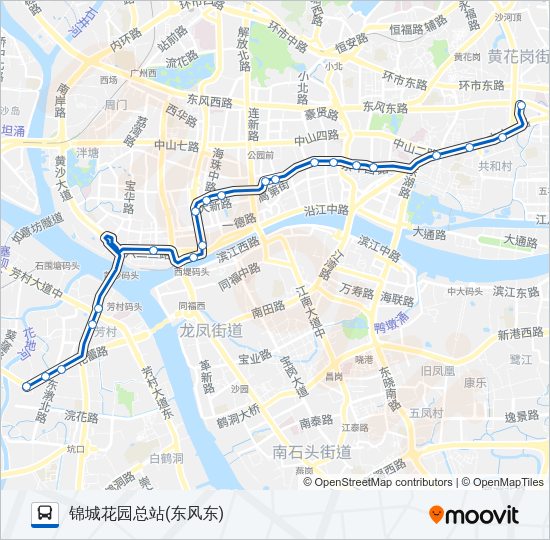 公交106路的线路图