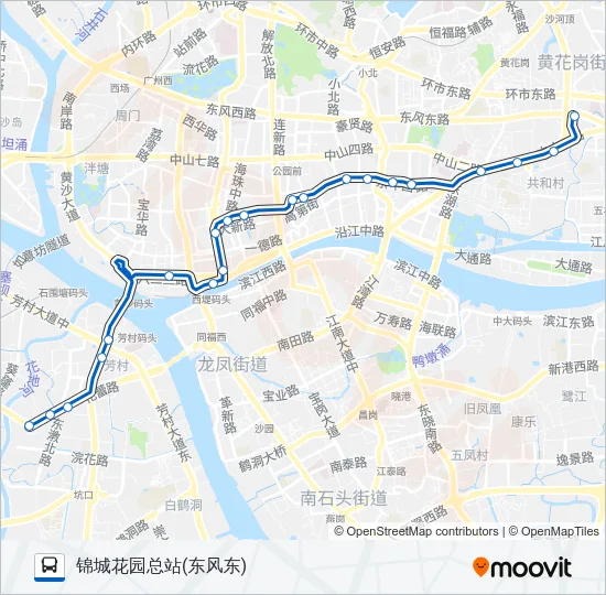 公交106路的线路图