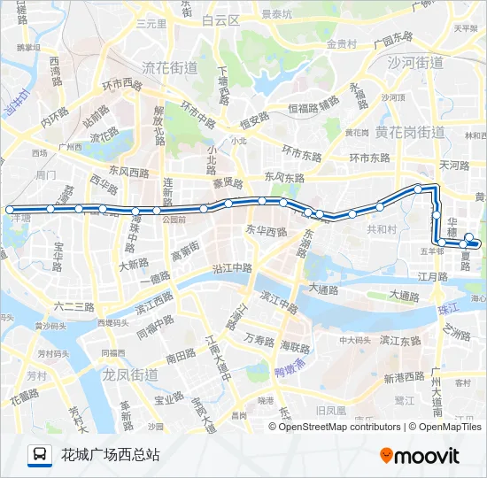公交107路的线路图
