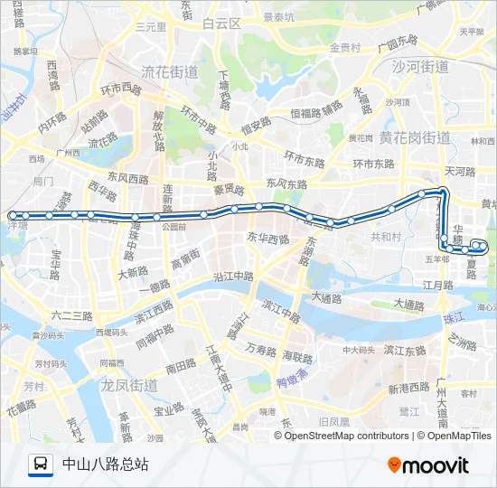 公交107路的线路图
