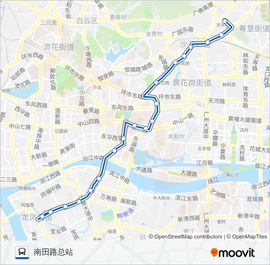 公交112路的线路图