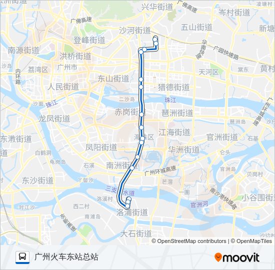 公交122路的线路图