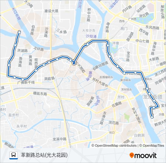 公交123路的线路图