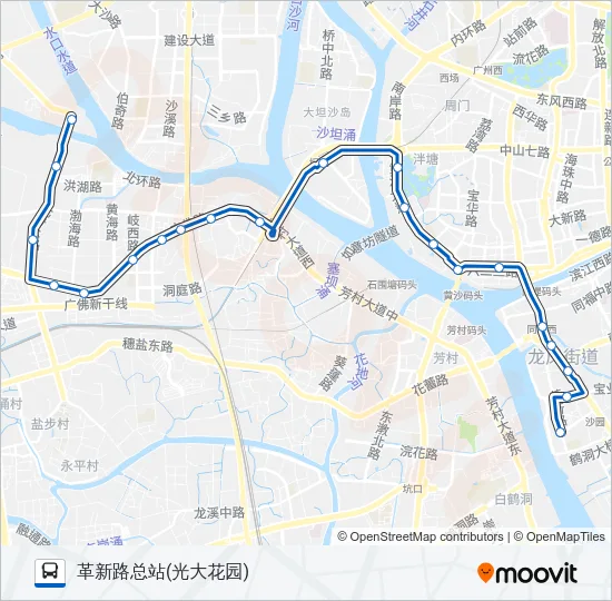 公交123路的线路图