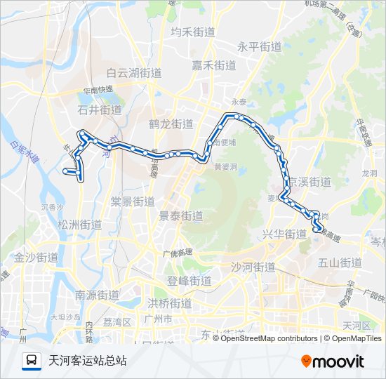 公交126路的线路图