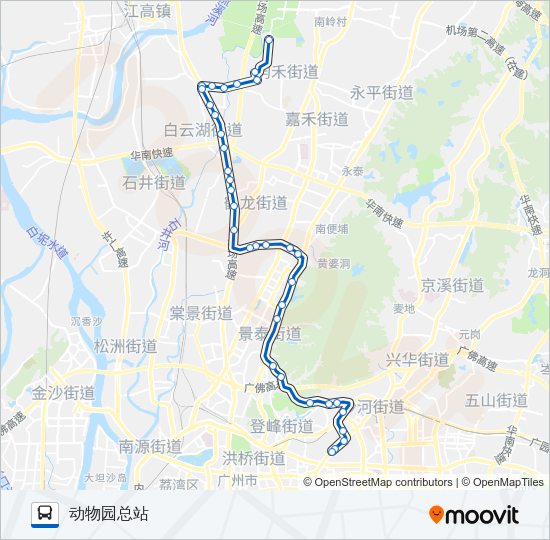 公交127路的线路图