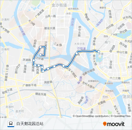 132路 Bus Line Map