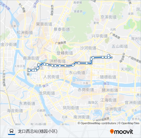 公交133路的线路图