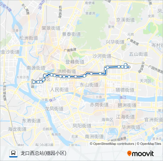 公交133路的线路图