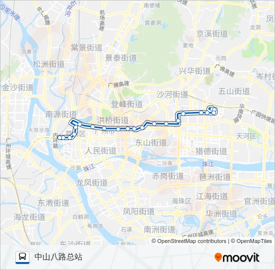 133路 Bus Line Map