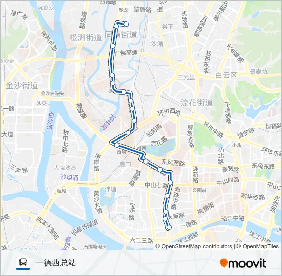 134路 Bus Line Map