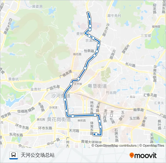 136路 Bus Line Map