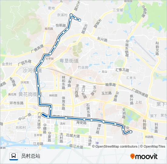 140路 Bus Line Map