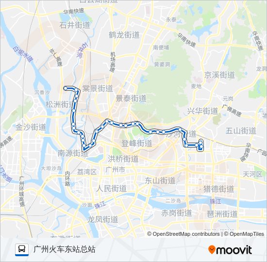 公交175路的线路图