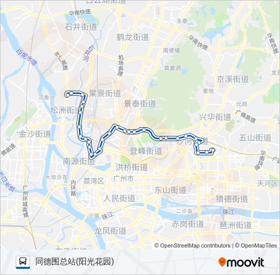 公交175路的线路图