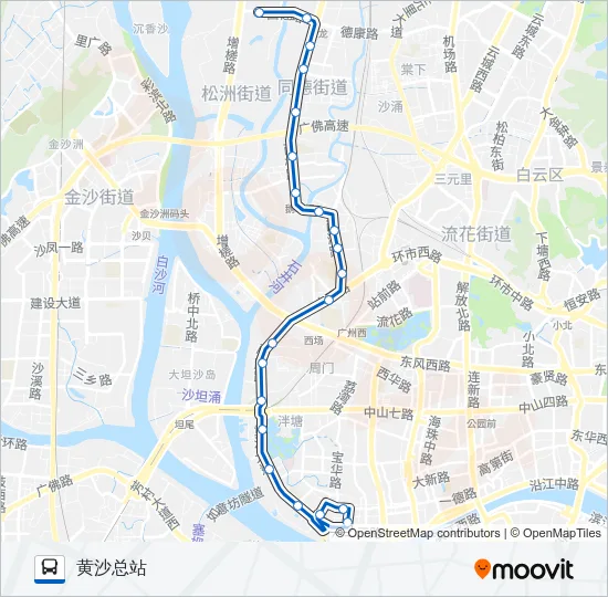 公交176路的线路图