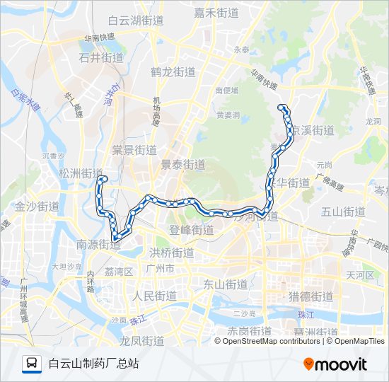 公交179路的线路图