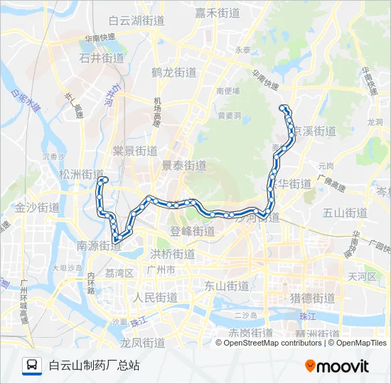 公交179路的线路图