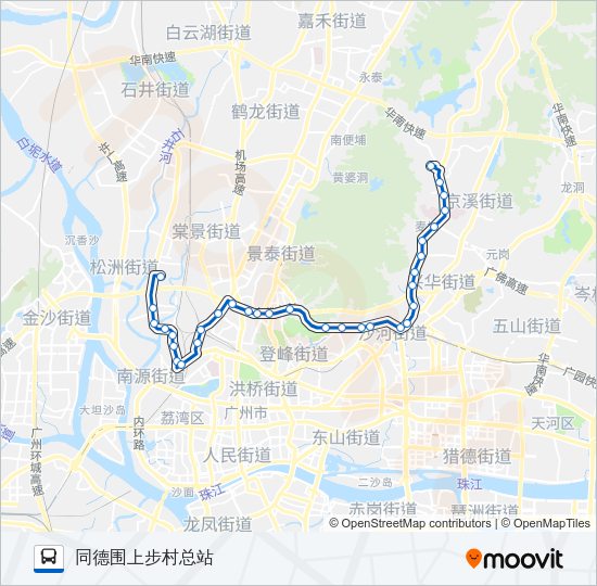 公交179路的线路图