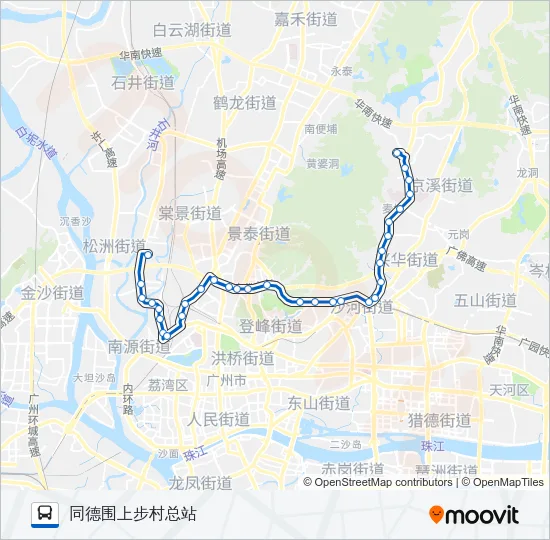公交179路的线路图