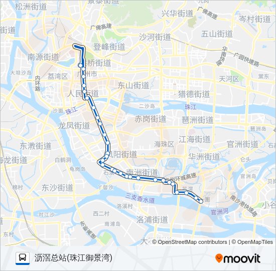 公交180路的线路图