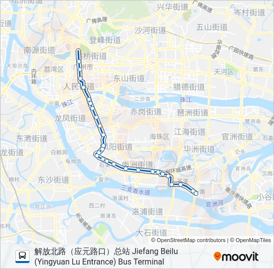 180路 Bus Line Map