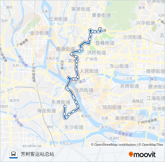 公交181路的线路图