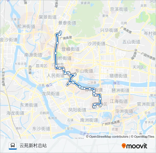 182路 Bus Line Map