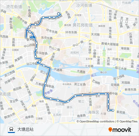 184路 Bus Line Map