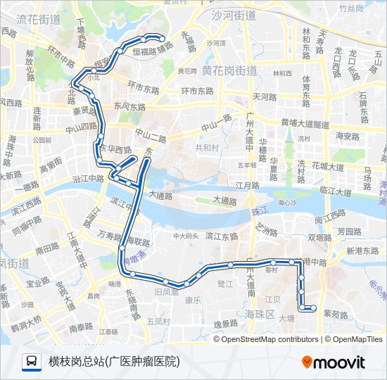公交184路的线路图