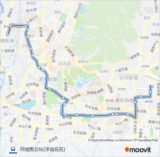 公交185路的线路图