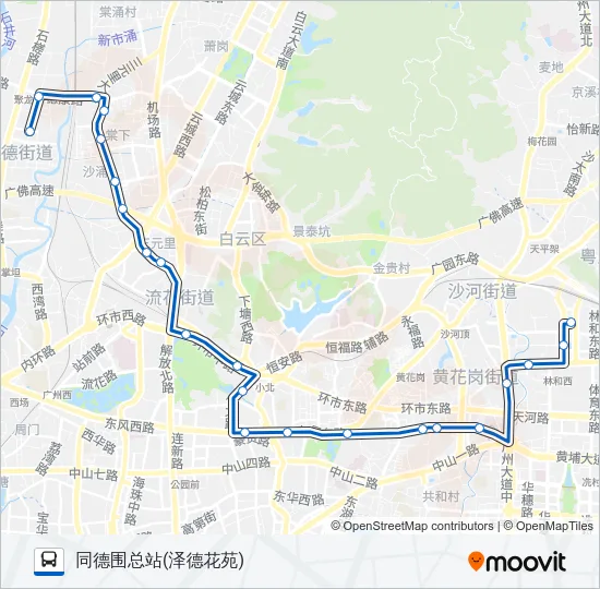 185路 Bus Line Map