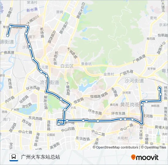 185路 Bus Line Map