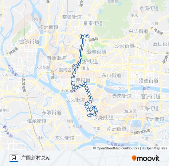 公交186路的线路图