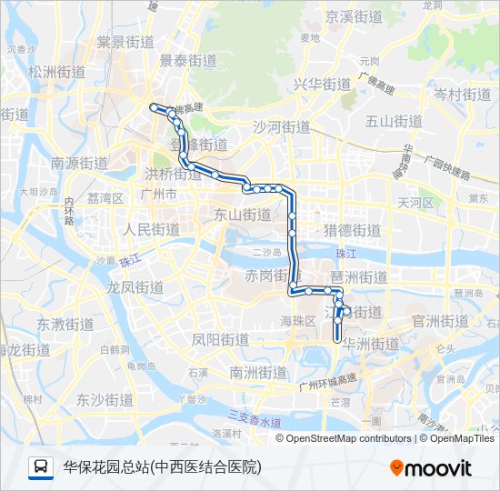 公交189路的线路图