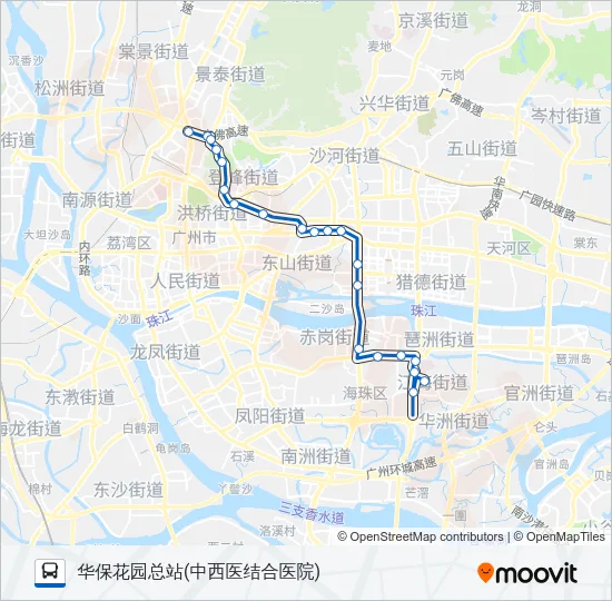 公交189路的线路图