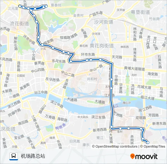 公交189路的线路图