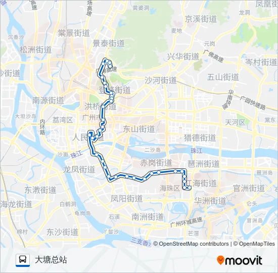 190路 Bus Line Map
