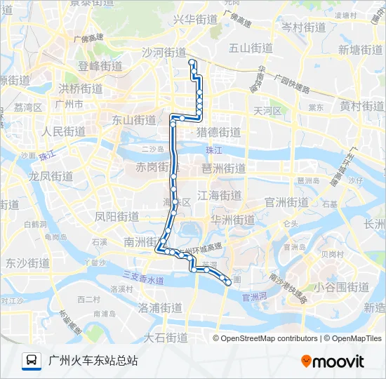 公交195路的线路图