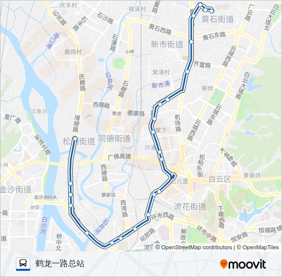 公交198路的线路图