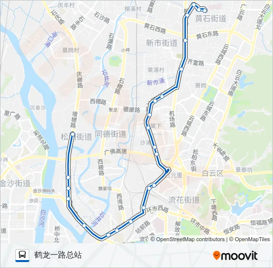 198路 Bus Line Map
