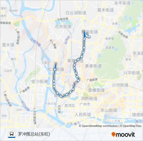 198路 Bus Line Map